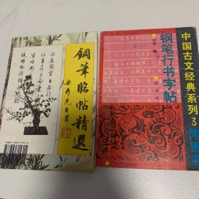 钢笔临帖精选、钢笔行书字帖中国古文经典系列3隋唐卷。两本合售