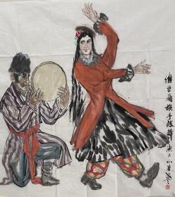 【终身保真字画，得自画家本人】李尧天，96X90cm!   99百杰画家
       重庆涪陵人，1940年出生。1964年毕业于新疆艺术学院美术系本科。1980年调入新疆画院中国画研究室从事专业创作至今。中国美术家协会会员，新疆画院一级美术师，新疆维吾尔自治区文史馆馆员，1999年被中国文联评选为“99中国百杰画家”。曾任中国美术家协会新疆创作中心常务副主任；新疆美术家协会中国画艺委会副主任。