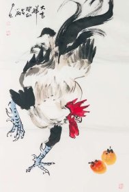x.14，辽宁美协会员周小雨老师花鸟画《大吉祥》，保真，假一罚十。