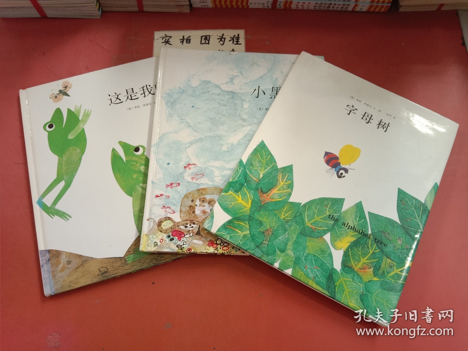 李欧·李奥尼作品集：字母树 小黑鱼 这是我的！ 共3本 小黑鱼有水印 1.2千克