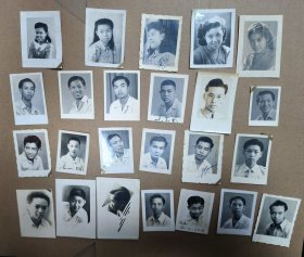 民国时期同学留念黑白老照片一组24张 赠予同一人