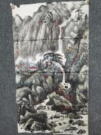 南京著名书画家，董欣宾山水画作品