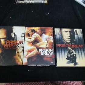 越狱 （完整版第一季） DVD 6碟 第一季完整收藏版盒装，第二季6碟DVD，第三季4碟，共计16碟合售