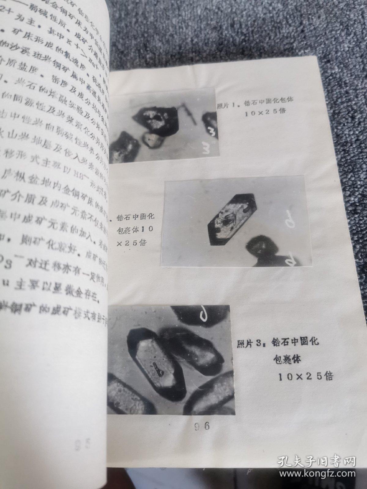 南京大学地球科学系 研究生毕业论文 ：庐枞地区成岩成矿物理化学条件及金铜矿床成因研究