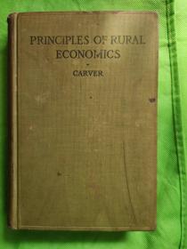 Principles of Rural Economics 农业经济学原理【民国国立东南大学（1920-1927）馆藏书。孟芳图书馆藏书票一枚】穆藕初捐赠铃印本