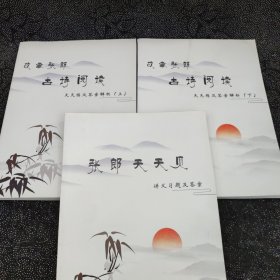 故事张郎古诗阅读 天天练及答案解析（上下）+张郎天天见 讲义习题及答案（3本合售）