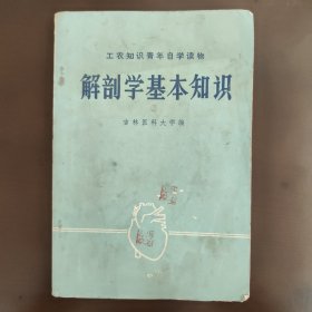 工农知识青年自学读物，医疗卫生丛书2，解剖学基本知识。带毛泽东题字，70年代特殊时期，75年出版的1版2印，8成新，无笔记画线