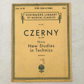 SCHIRMER'S LIBRARY OF MUSICAL CLASSIC CZERNY Vol. 272