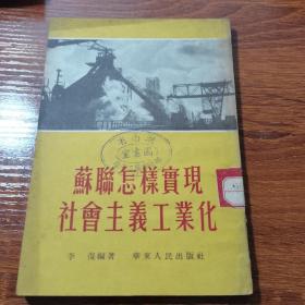 苏联怎样实现社会主义工业化