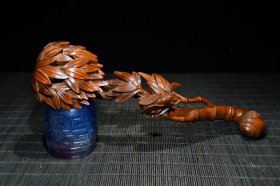 黄杨木精工雕刻节节高，一鸣惊人如意，长20cm宽6cm高4cm重43g