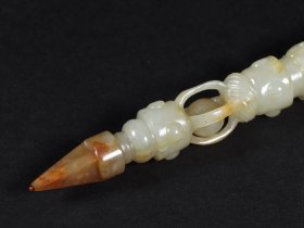 清代和田玉金刚杵