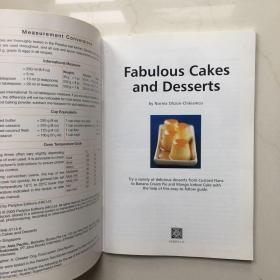 《Fabulous Cakes and Desserts》  《美味的蛋糕和甜点》  简易食谱