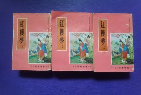 红楼梦 上中下三册全 广智书局经济版 内有精美插图 附大观园全图、贾府人物系统图