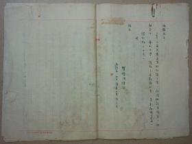 1947年  清华大学历史系  瞿靖波   向某刊投稿 共和初考   10页,  宣内荣兴斋制  稿纸也很珍贵