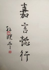 孙晓云书法有法 扉页《嘉言懿行》吉语签名本原装正版