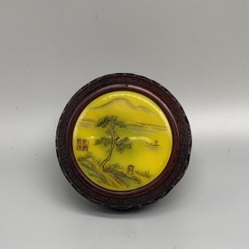 红木镶嵌底座 尺寸如图