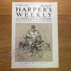 【报刊集藏，清末中国】Harper's Weekly（《哈珀周刊》）1900-7-21，北京、天津、烟台、上海等内容[01p0784]