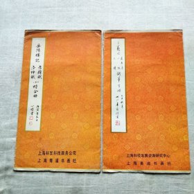 《岳阳楼记  赤壁赋 洛神赋小楷合帖 》   《王羲之兰亭序  心经  尺牍钢笔字帖》两册合售