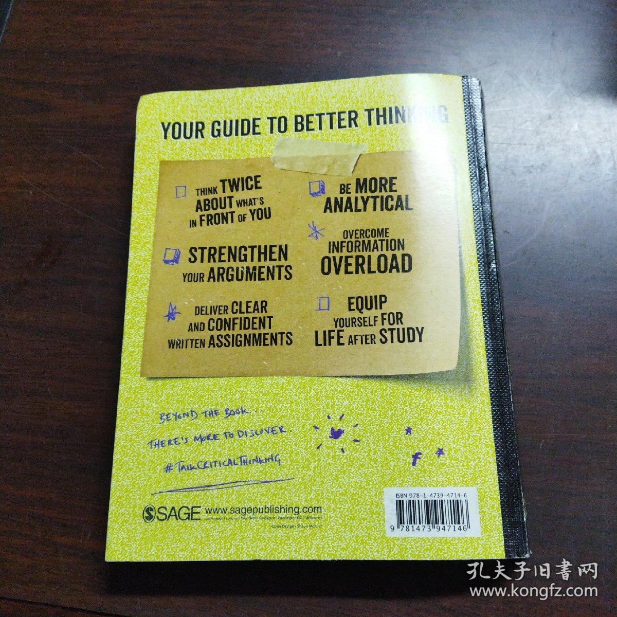 Critical Thinking: Your Guide to Effective Argument, Successful Analysis and Independent Study（英文原版）