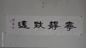 陕西名家胡雄飞书法《宁静致远》 2025