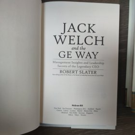 英文原版JACK WELCH and the GE WAY