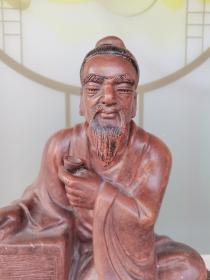 茶圣（思考人生）陆羽品茶紫砂雕塑像【高大少见】 见描述