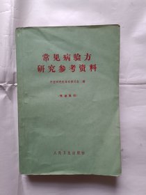 《常见病验方研究参考资料》，32开。