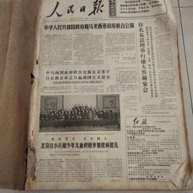人民日报1974年6月1日至1974年6月31日 原版大报纸合订本