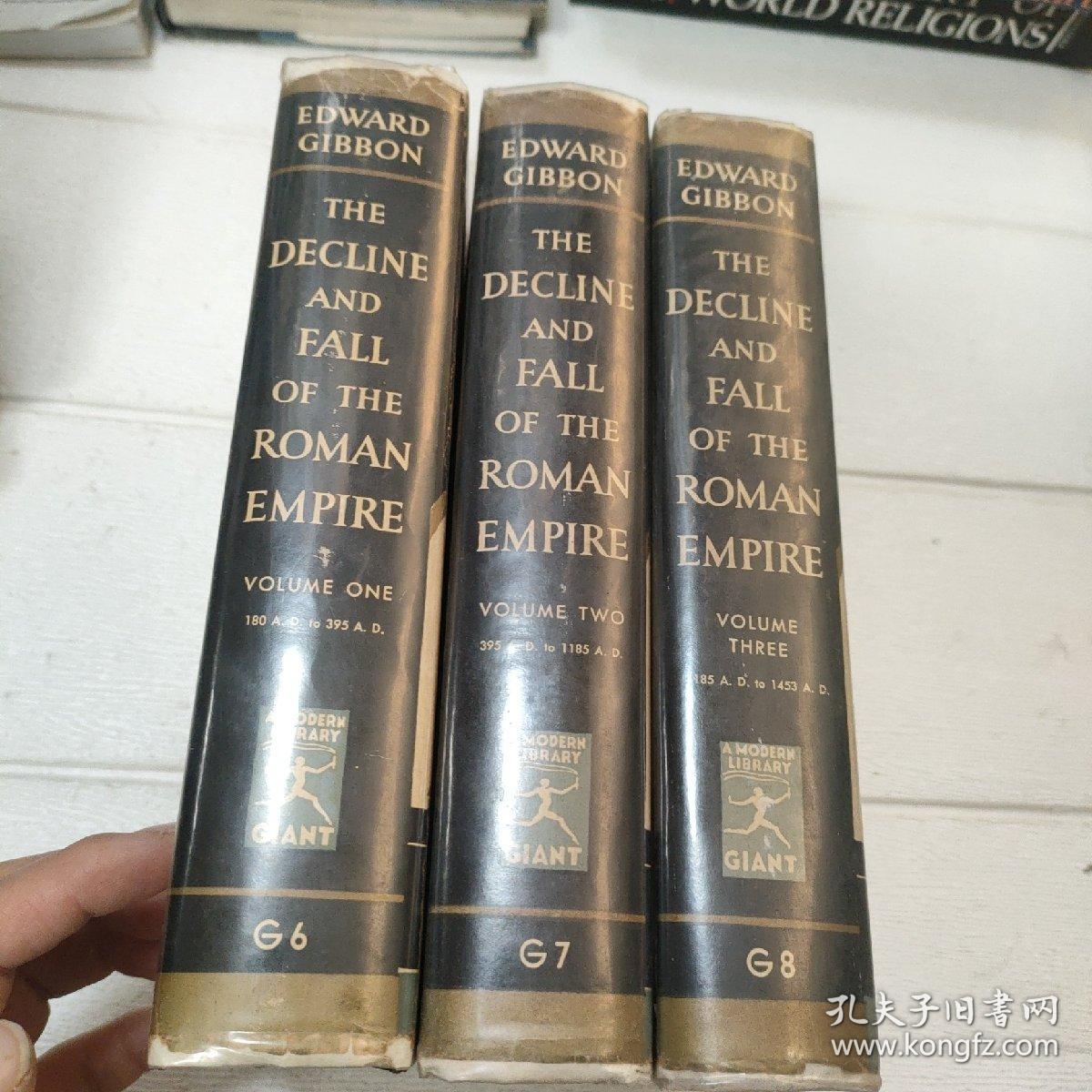 THE DECLINE AND FALL OF THE ROMAN EMPIRE VOLUME ONE TWO THREE【三本合售  精装 32开 详情看图 品看图】