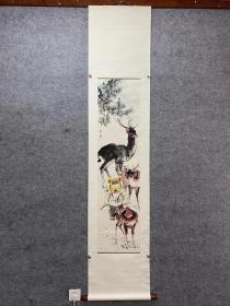 李延声立轴  画芯尺寸136×34