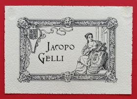 Jacopo Gelli藏书票