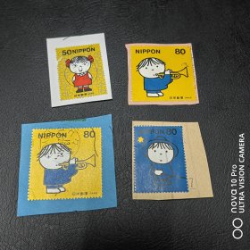 日本 动漫人物形象信销邮票 包邮！可爱！全品 收藏