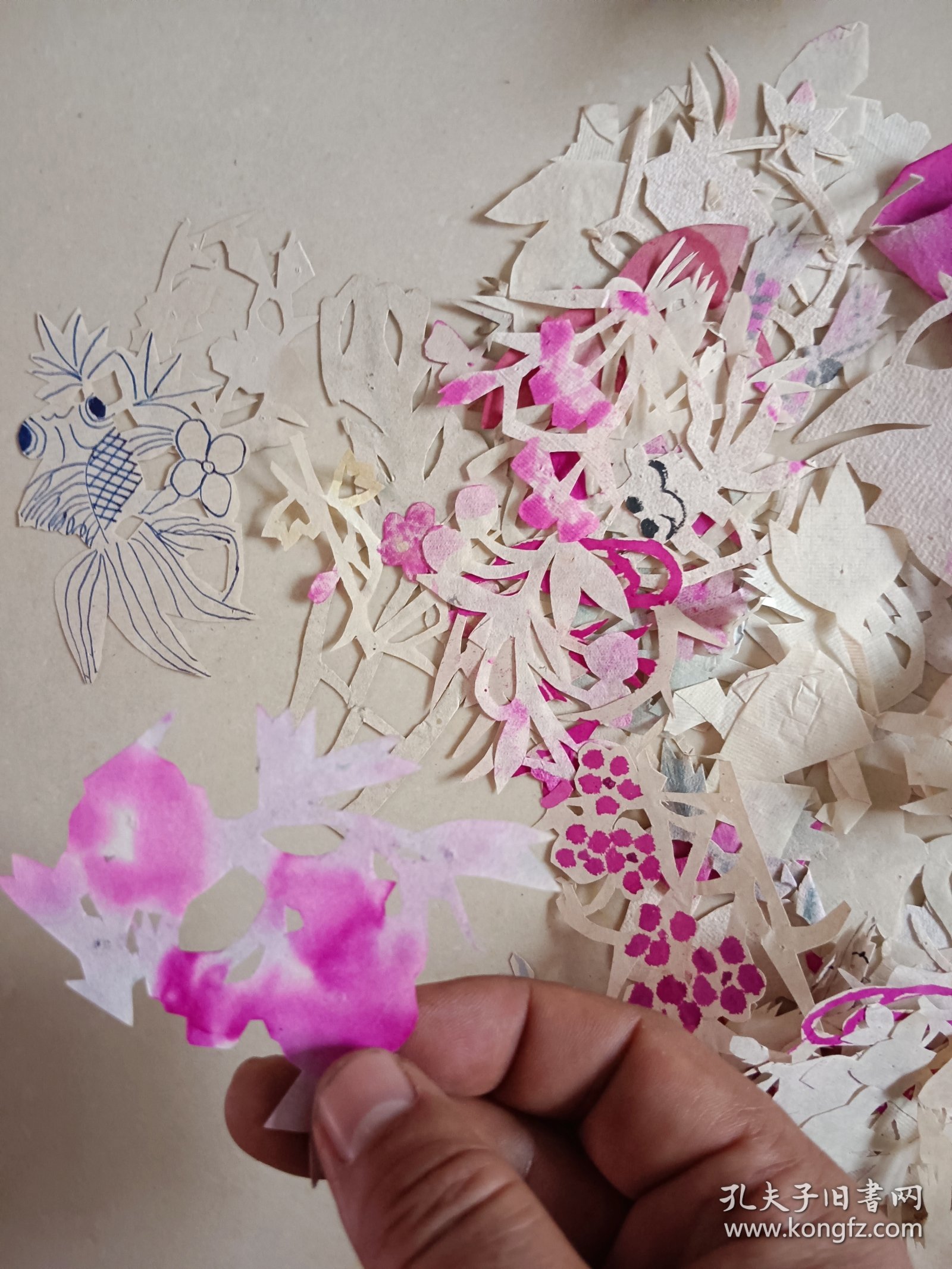 老窗花剪纸半成品 一起价格