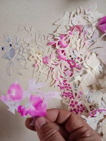 老窗花剪纸半成品 一起价格