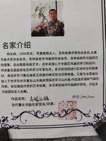 吉林省美协会员，长春市美协会员，吉林老年书画研究会会员杨永峰老师写意松鹰，三尺整张，杨永峰，1956年生，号墨香阁主人，师承著名国画家张克申先生，后亦跟随关东著名山水画家周保忠学习山水画，作品多次参加省内外画展兵获奖。