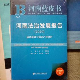 河南蓝皮书：河南法治发展报告（2020）