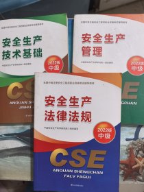 全国中级注册安全工程师职业资格考试辅导教材2022中级；安全生产技术基础，安全生产法律法规，安全生产管理（3本合售）