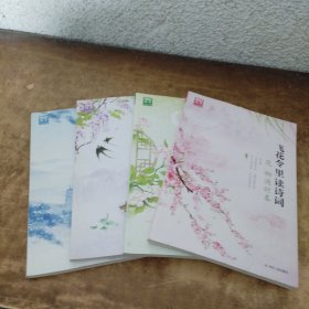 飞花令里读诗词 第二辑 风花雪月 套装共4册 赠古诗词临摹字帖