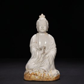 宋定窑菩萨塑像