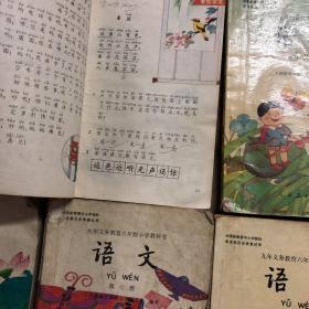 九十年代至2000年初期80八零后六年制小学语文课本全套