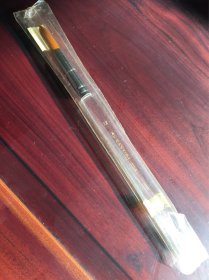 日本小百合牌金色尼龙圆头有机玻璃杆12号画笔1支