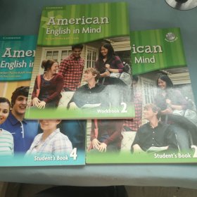 CAMBRIDGE American English in Mind Student's Book 2、4+Workbook2（3册合售）
