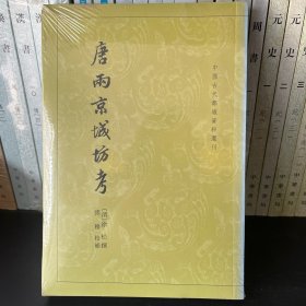 唐两京城坊考：中国古代都城资料选刊