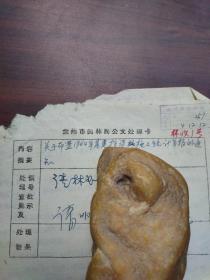 1964年甘肃省关于布置1964年基建投资施工统计年报的通知（油印资料，钤印甘肃省林业局）