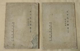 北平风俗类征            上、下册完整1套：（李家瑞著，商务印书馆，1937年5月初版，大16开本，品好）