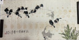 嘉州画院创始人之一，刘朝东四尺整纸代表作