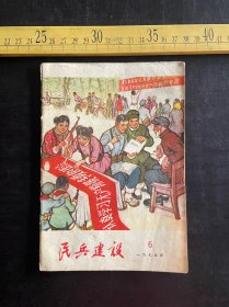 《民兵建设》，1975年第6期，有毛主席语录，兰州部队政治部《民兵建设》编辑室编辑出版
