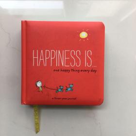 happiness is one happy thing every day: a three-year journal幸福 每天一件快乐的事:三年的日记 主题笔记本