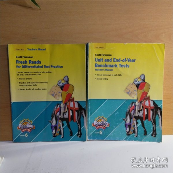 Fresh reads for diferentiated test practice / Teachers Manual assesment GRADE 6；Scott Foresman Unit and End-of-year Benchmark Tests Grade 6 【英文原版，2本合售】