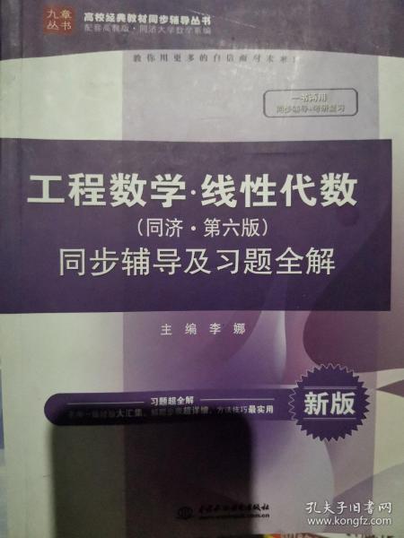 工程数学 线性代数（同济·第六版）同步辅导及习题全解/高校经典教材同步辅导丛书